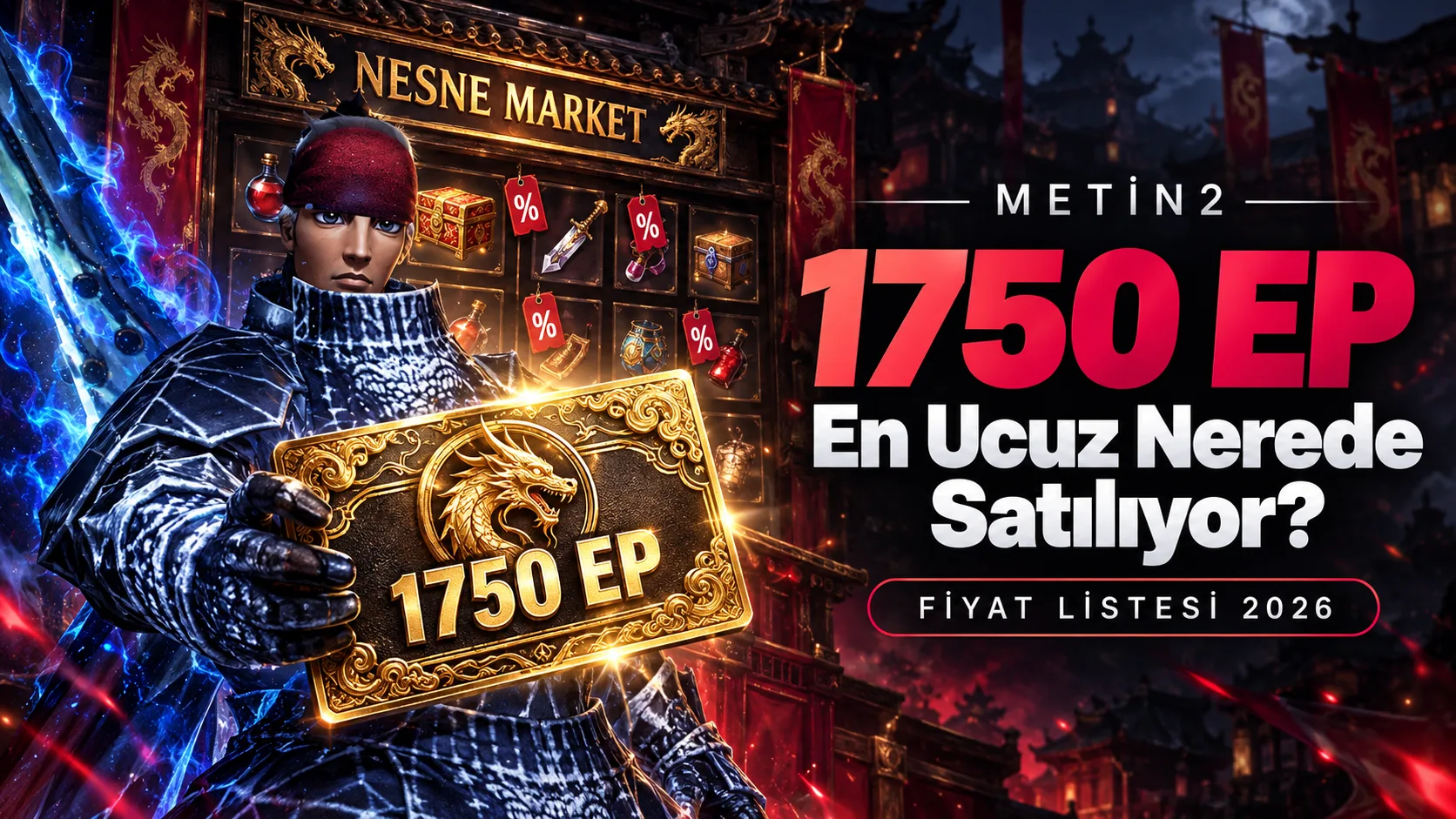 Metin2 1750 EP en ucuz nerede satılıyor ve fiyat listesi 2026