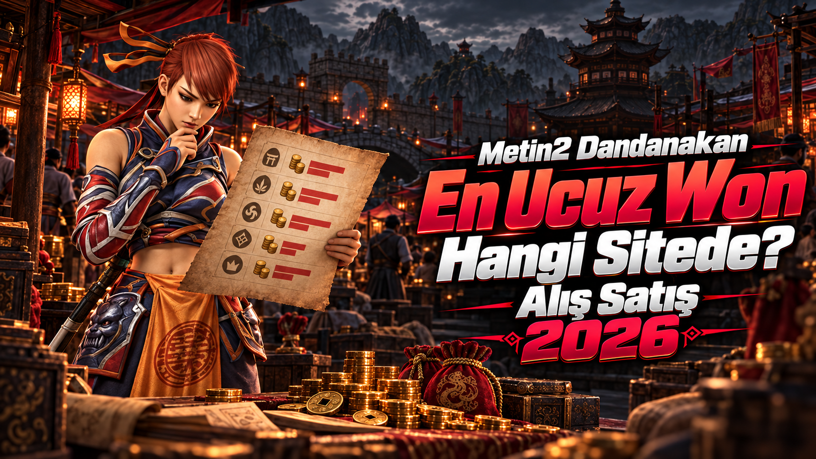 Metin2 Dandanakan en ucuz Won hangi sitede ve alış satış oranları 2026