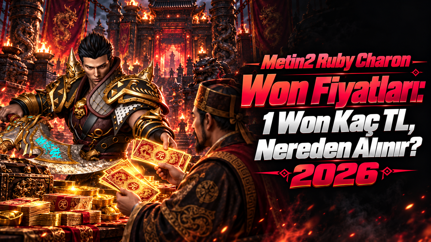 Metin2 Ruby Charon 1 Won kaç TL ve güncel fiyat listesi 2026